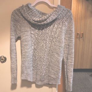 Gray-Knit Sweater